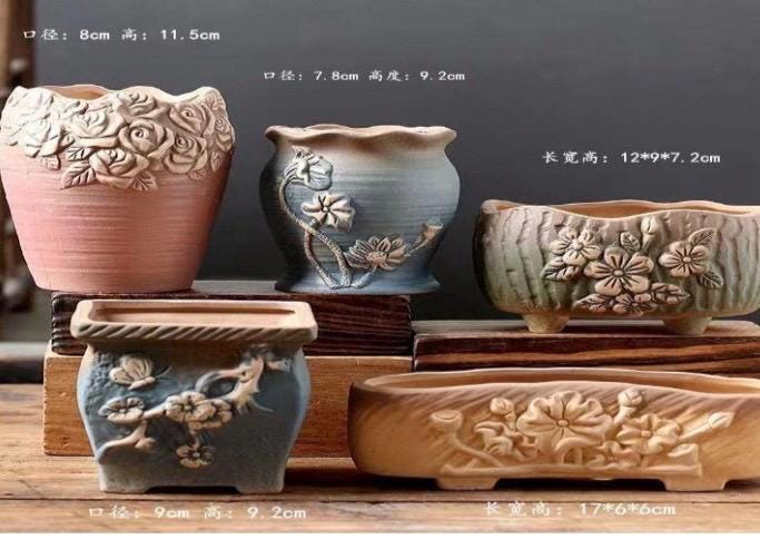 Small Floral planters