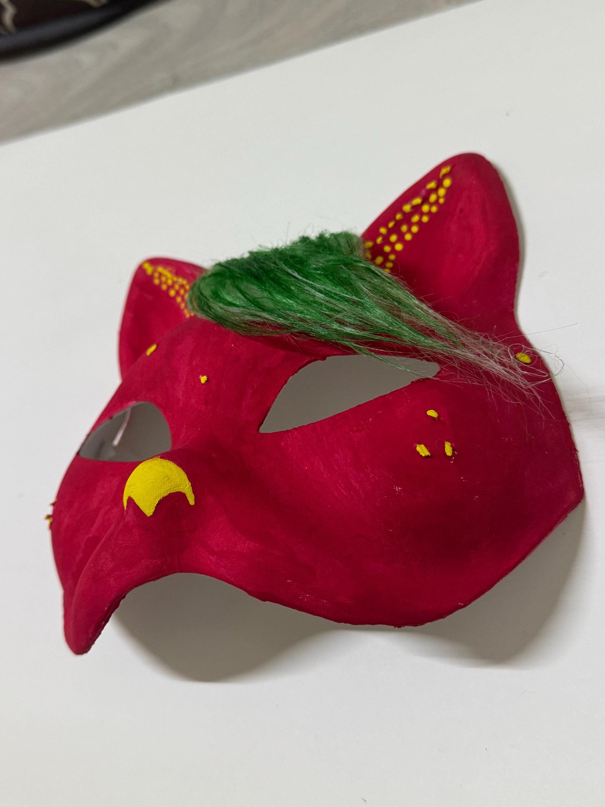 Strawberry cat mask!