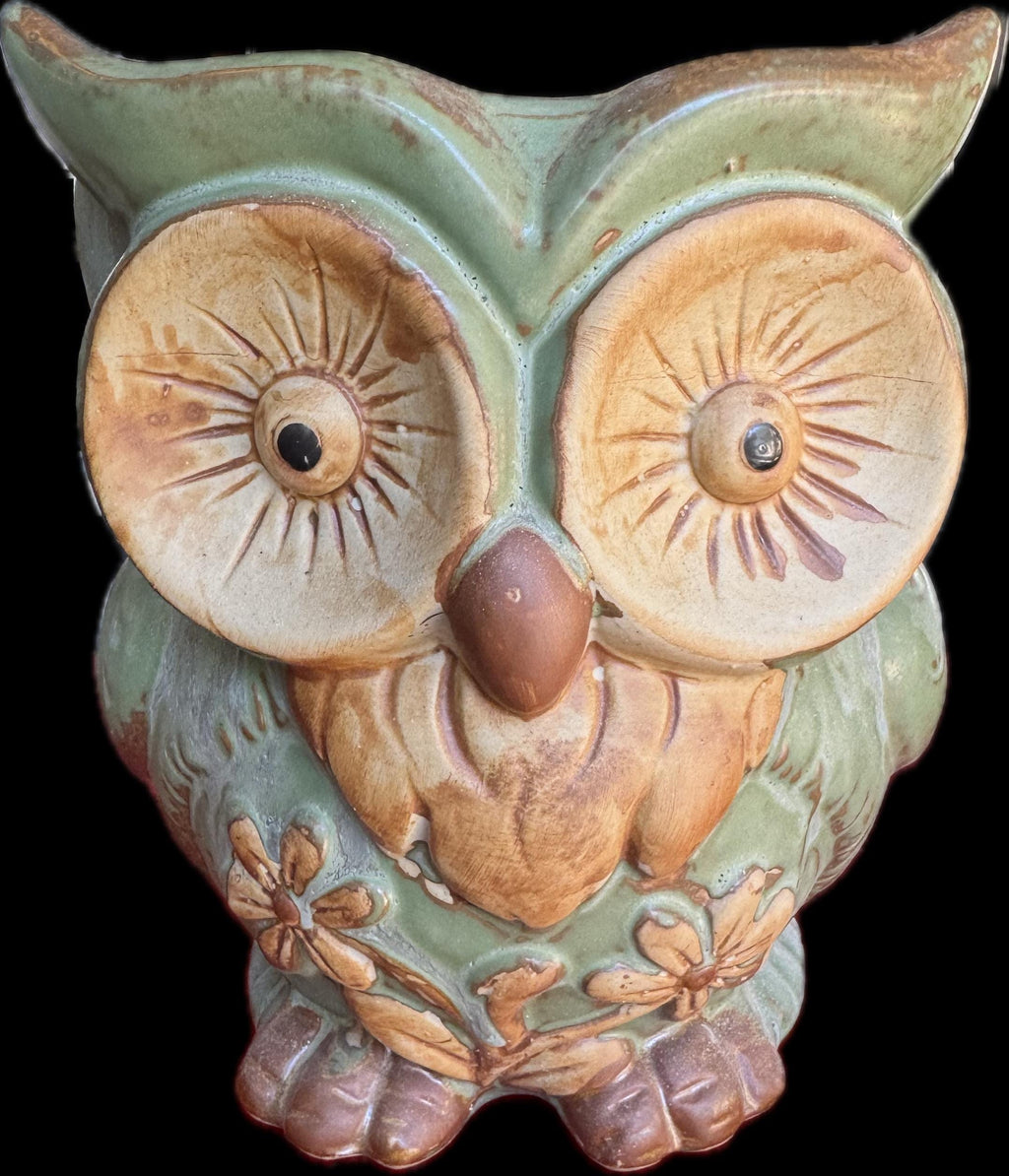 Vintage Owl Planter