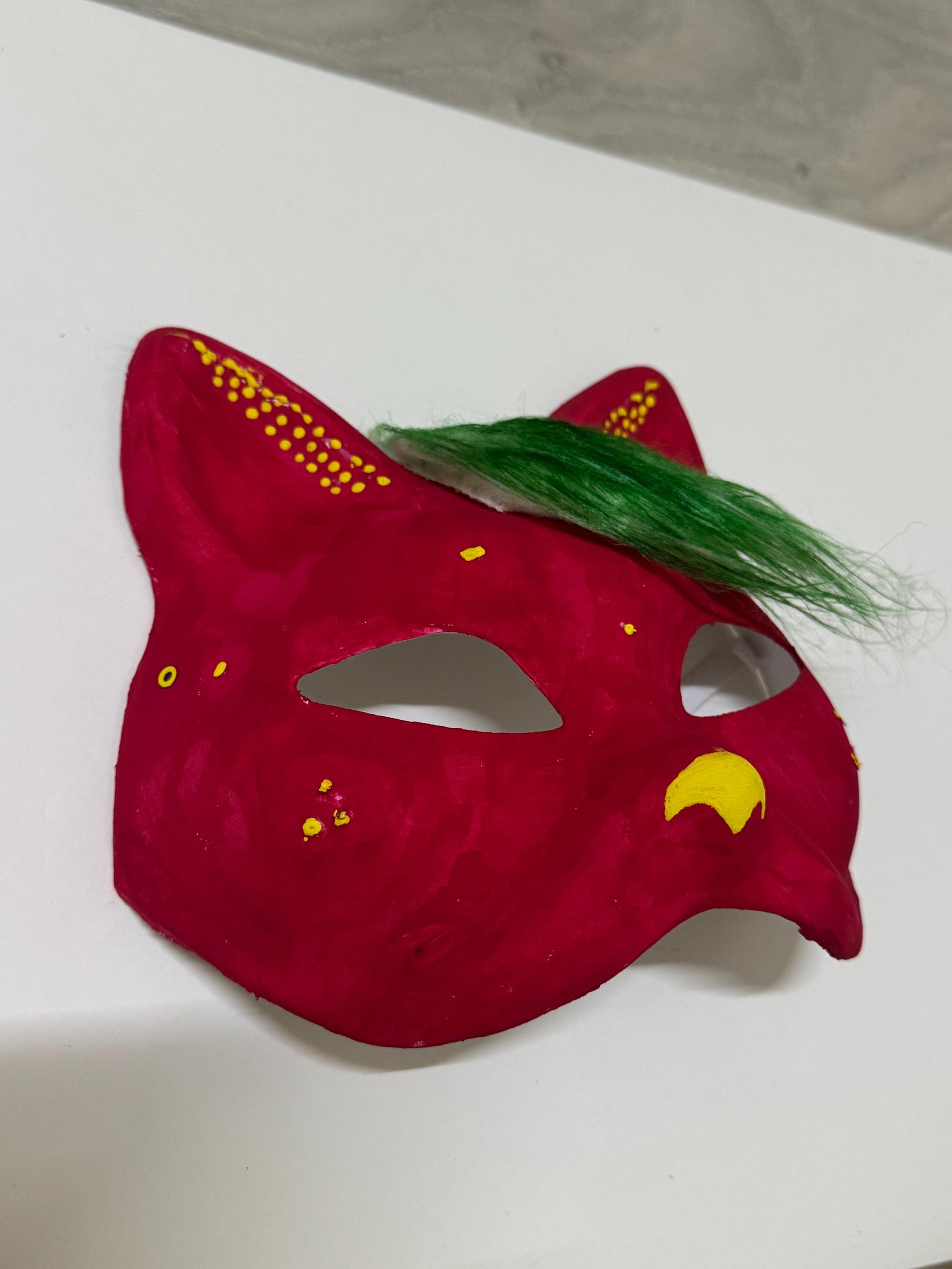 Strawberry cat mask!