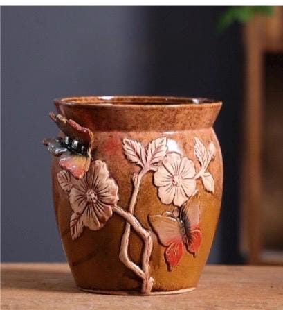 Beautiful Butterfly Pot