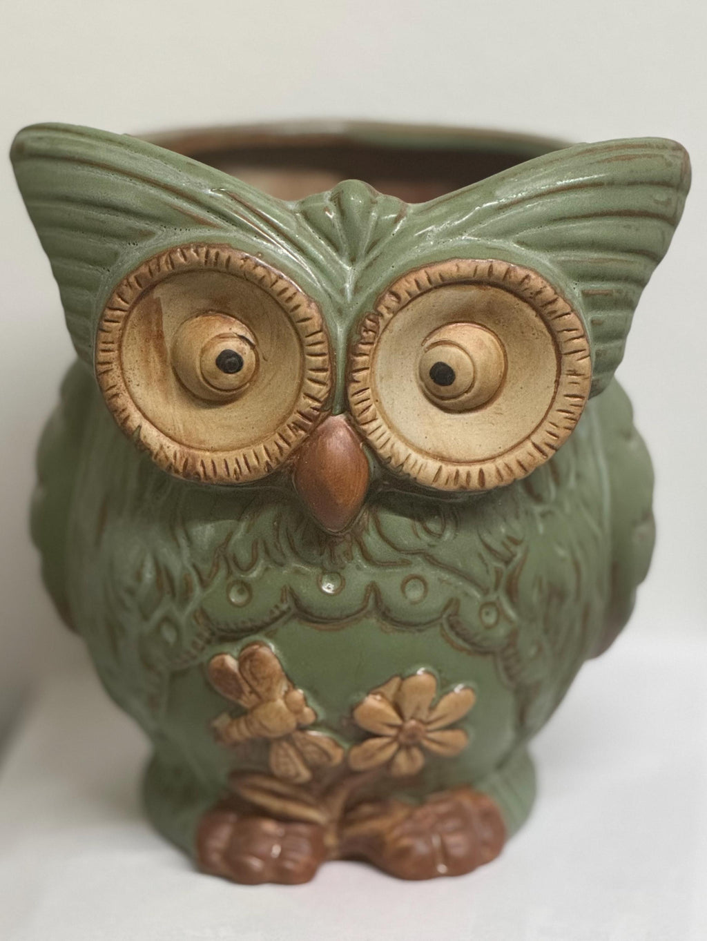 Vintage Owl Planter