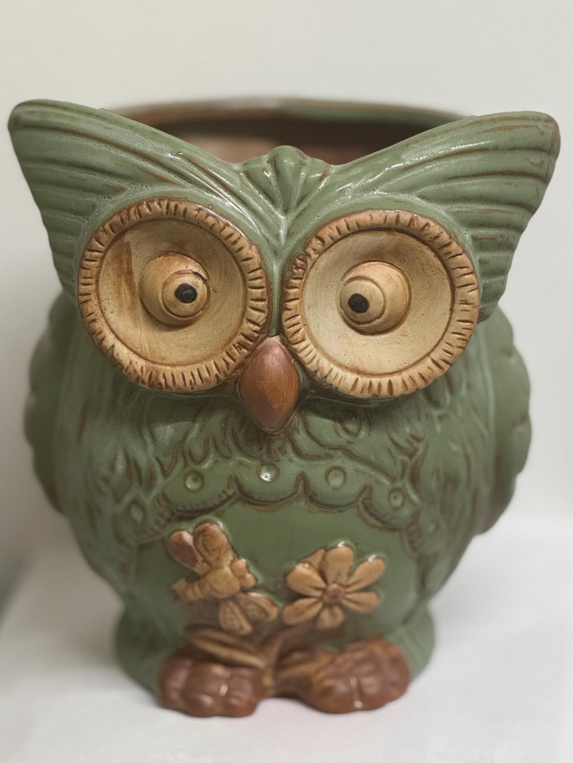 Vintage Owl Planter